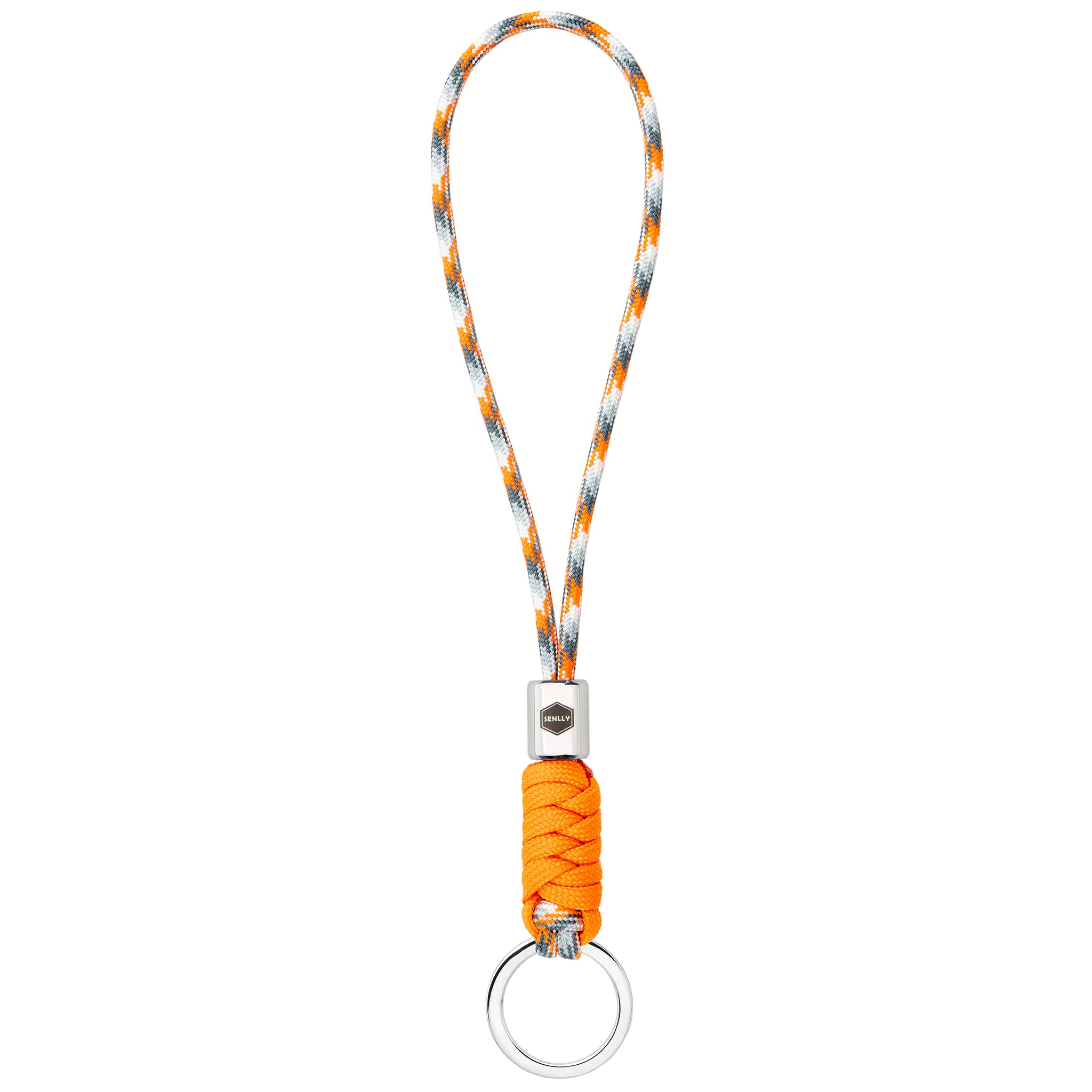 SENLLY Wristlet Keychain Lanyard for Keys, Cell Phone, Wallet, Paracord Braided Design with Stainless Steel Hardware