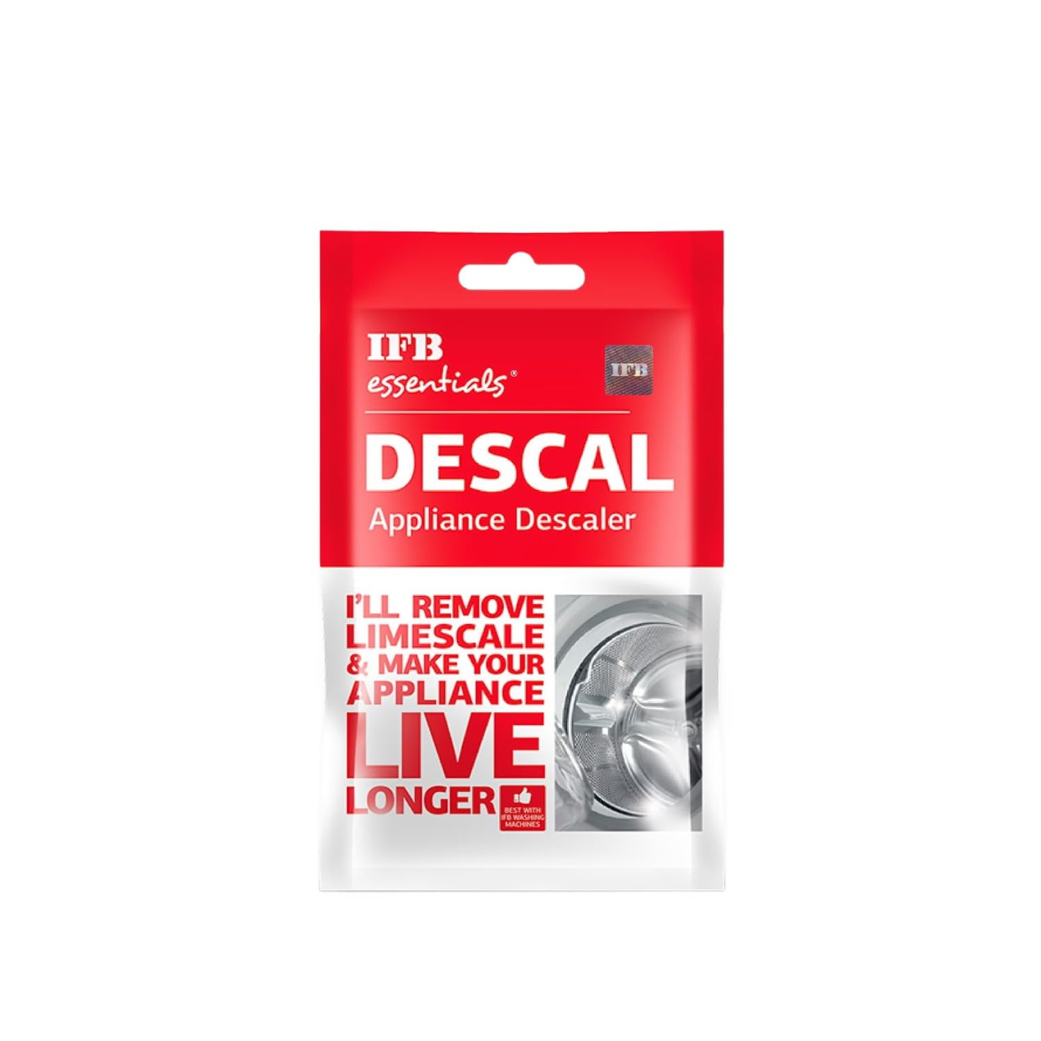 IFB Descale Powder For Washing Machine Drum Cleaner & Tub Cleaner, Washing Machine Cleaner Powder for all Front & Top Load Washing Machine Descaling Powder 100g - 100 g