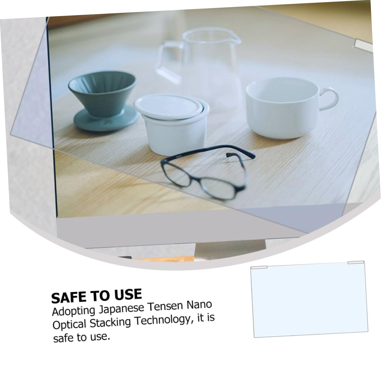 Artibetter Pellicola Protettiva Anti Luce Blu per Schermo Tv Trasparente | Tensen Nano-optical Giapponese, Facile da Installare, Anti-graffio, Protezione Occhi