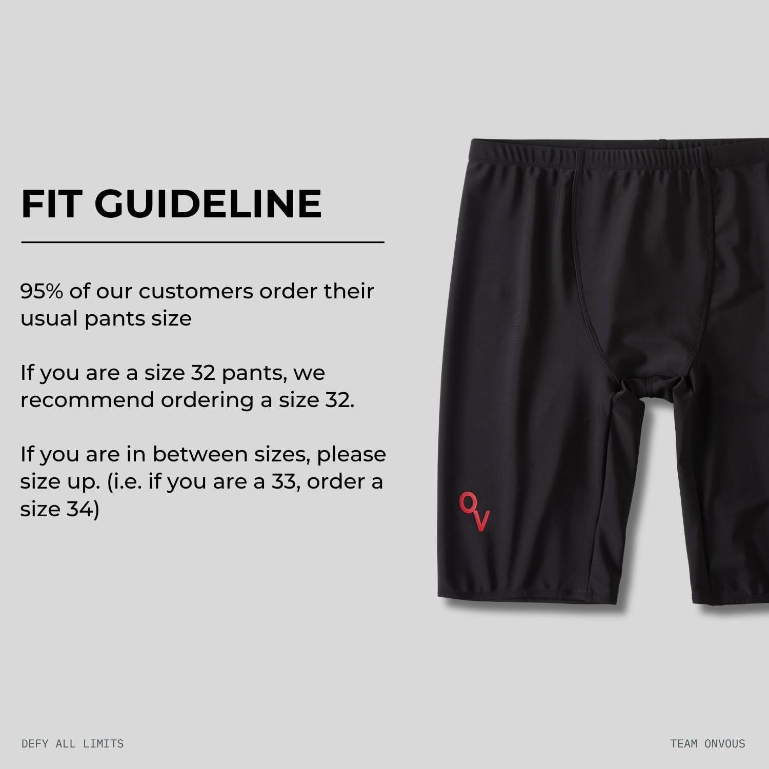 Onvous Swim Jammers for Men | Men's Athletic Swimwear Jammer | Mens Jammer for Swimming | Mens Swim Jammers Size 28-38 - Image 5