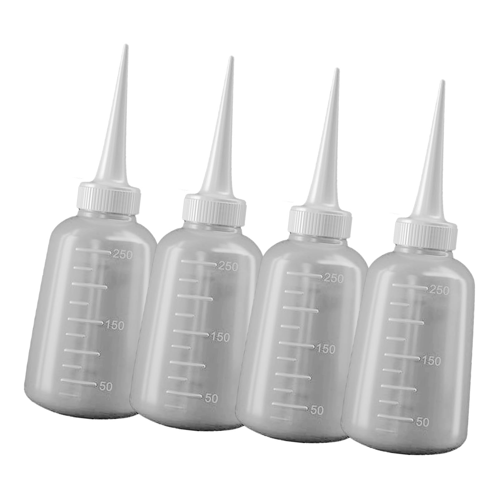 4Pieces Glues Dispenser Nozzle Bottle Squeeze Bottles with Nozzle for Glues Oil and Craft Label Work Craft Supplies