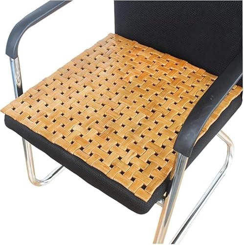 Rutexc竹マット 車用シートカバー 両面用 家庭用 夏用 ひんやり クール 蒸れない 滑り止め 接触冷感 通気性 椅子・ソファー・デスク用45x45cm