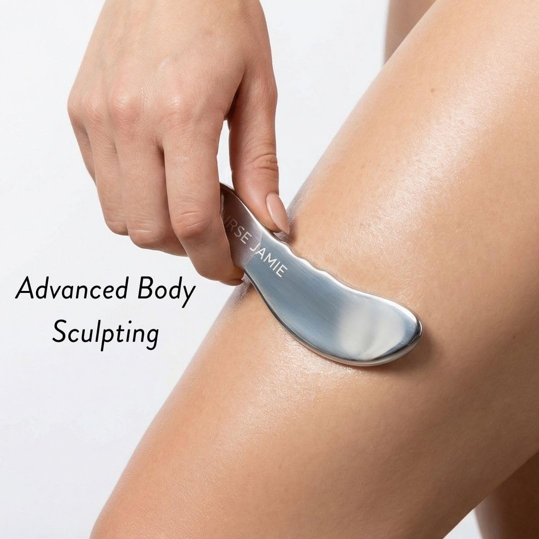 Nurse Jamie Beauty Blade – Stainless Steel Sculpting Tool for Face & Body to Improve Circulation & Define Contours
