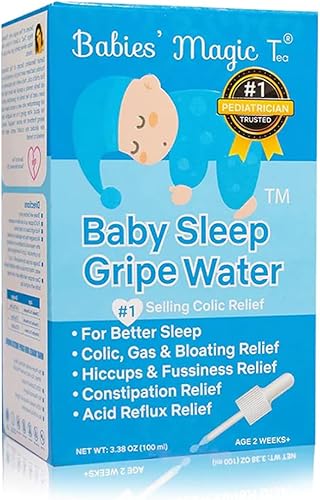 Bebés Magic T Baby Sleep Gripe Water para aliviar los cólicos y gases del bebé, suave y seguro, apoya la comodidad de los cólicos y los gases