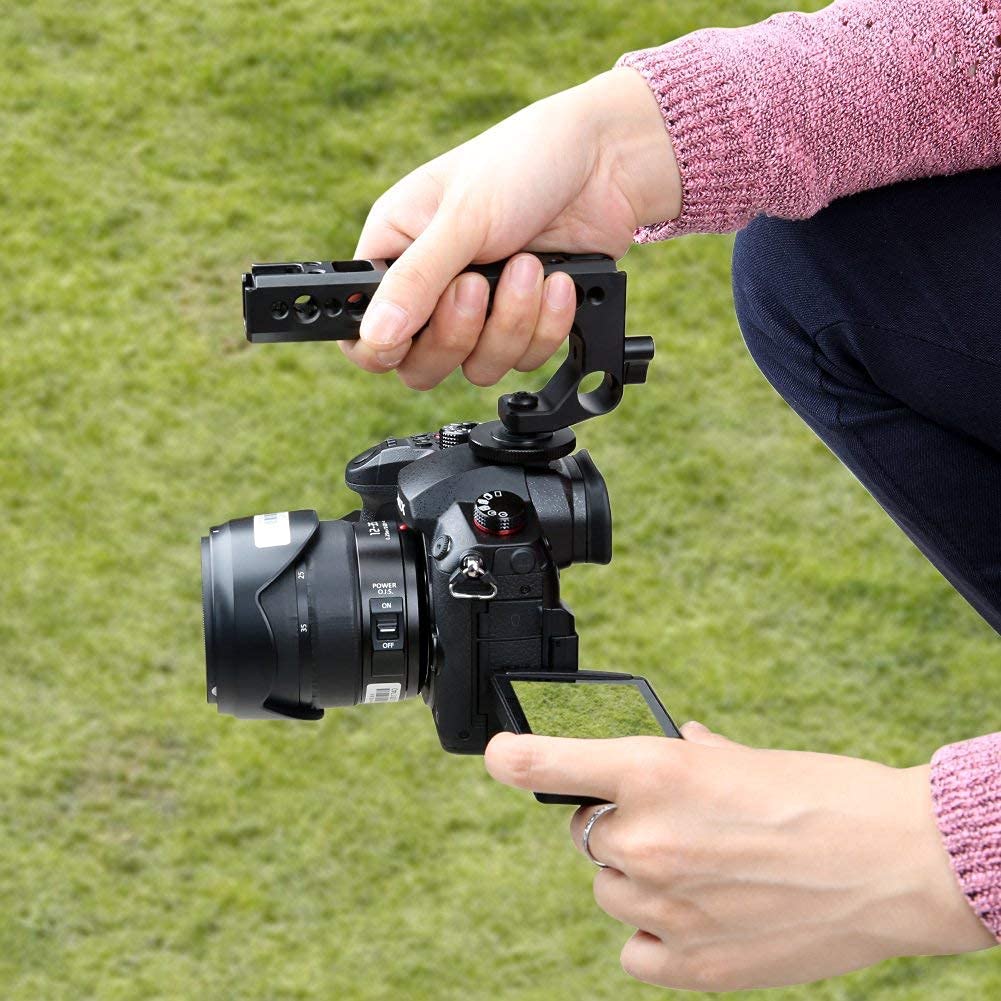 NICEYRIG Maniglia Superiore A Forma Di Cheese Per Fotocamera Con Attacco A Slitta Fredda - Foto 3