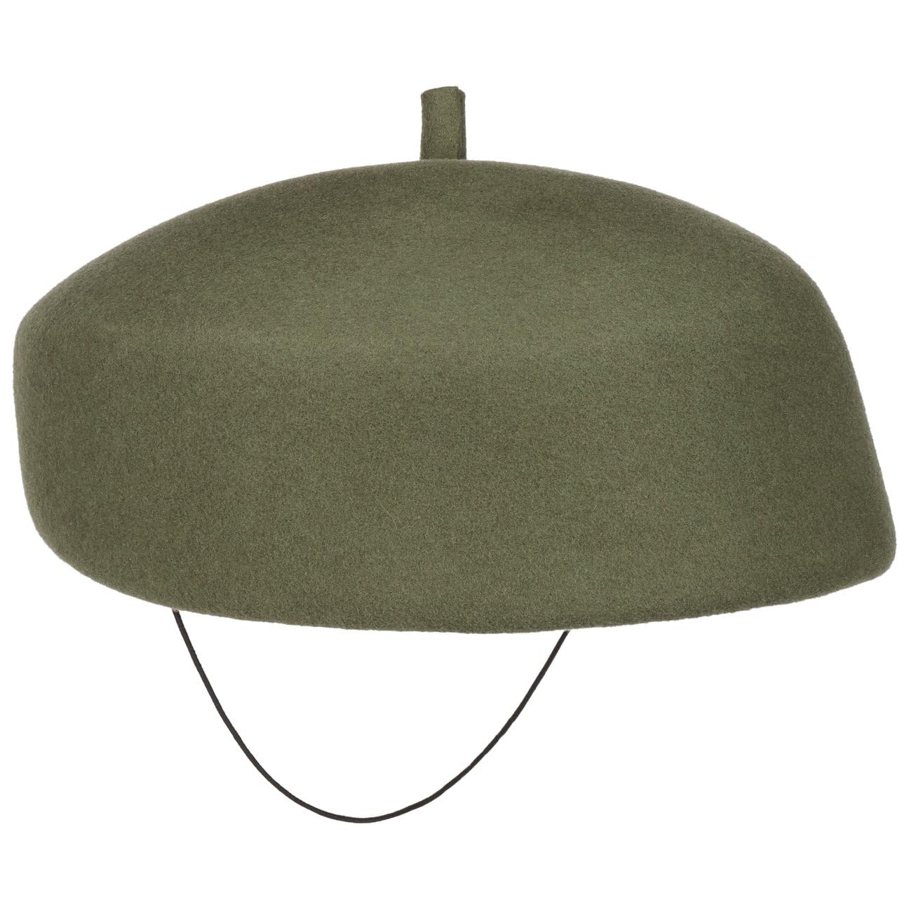 Beret Baskijski Wełniany DimaliaKobiety - Made in Italy damski czapka baskijska Z paskiem na podbródek wiosna-lato jesień-zima Wiosna Lato Jesień Zima