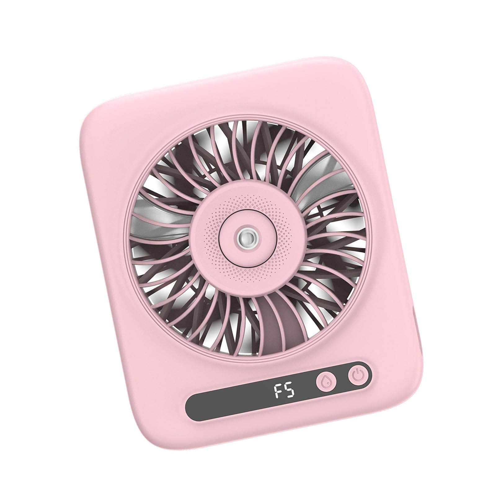 Jazuaiao Battery Powered Tabletop Humidifying Unit with Large Capacity and Lightweight Design Lovely Tiny Desk Fan