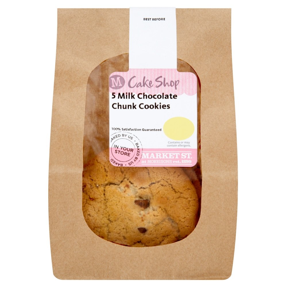 Cake Shop Milk Chocolate Chip Cookies 5 Pack
