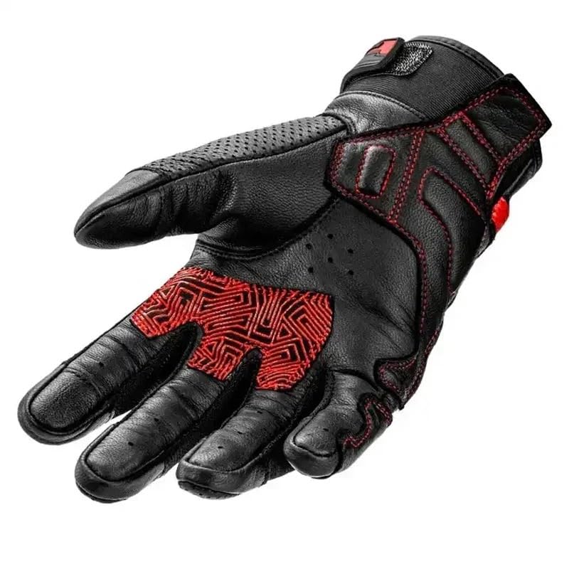 Guanti Moto Guanti da moto Touchscreen in pelle traspiranti interi protettivi for dita corsa Pit Bike Moto Enduro