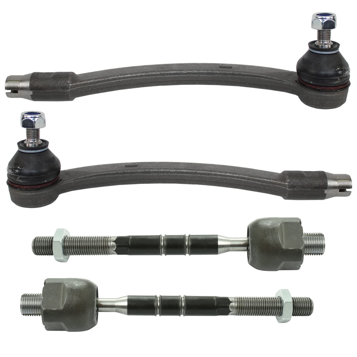 4pc Forged Steel Inner & Outer Steering Tie Rod End Kit For Mini Cooper R50 R52 R53 From May 2003 To 2008