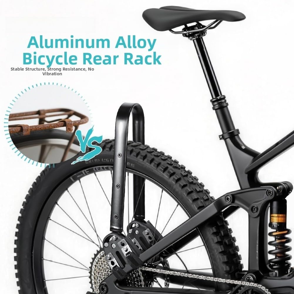 Portapacchi Posteriore Bici in Lega Alluminio 30kg