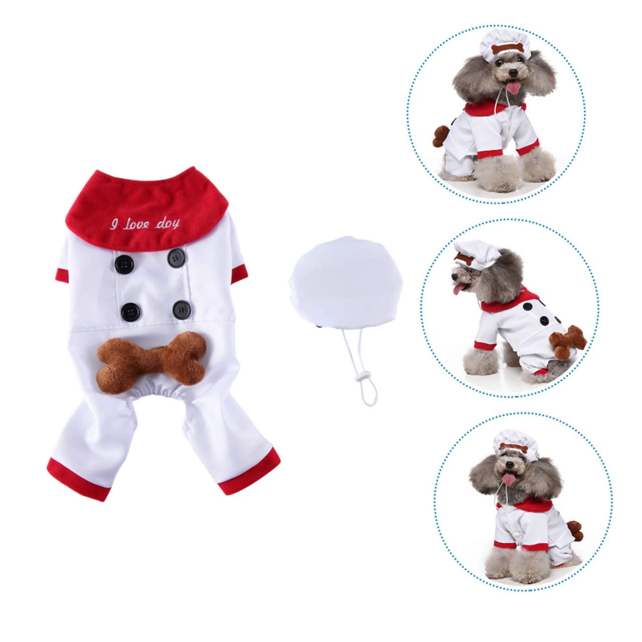 BESPORTBLE 3 Set vestirsi in modo divertente per animali domestici decorazione per animali domestici grandi costumi per cani costume cane halloween costume per cane halloween arredamento