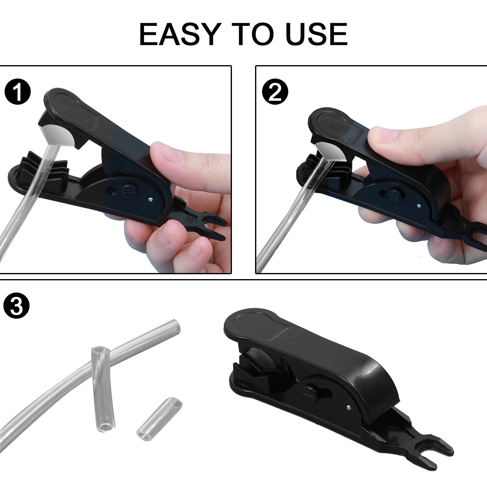 ONLYFU 48 cortadores de tubos de PTFE, cortador de manguera de polietileno, herramienta de corte de tubos de plástico para cortar tubos de plástico de nailon PU PVC de hasta 3/4 pulgadas de diámetro