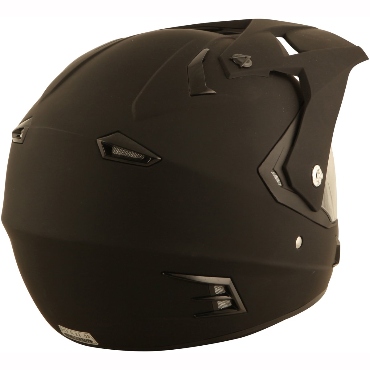 Motorcycle Duchinni D311 Dual Adventure Helmet Matt Black S UK Automotive