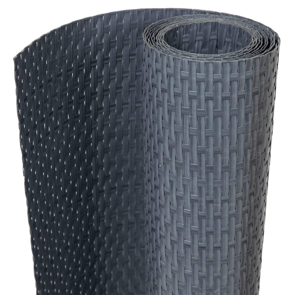 Paravent de Balcon Anthracite 500x90 cm résine tressée,Quincaillerie,Clôtures & barrières,Panneaux de clôture,3.73 kg-156242