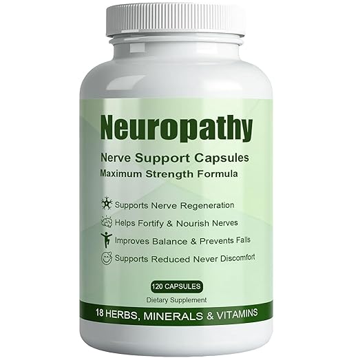 Neurovital Neuropathy Support Nerve Supplement, Nerve Support Formula for Neuropathy, Enhance Nerve Calming, Promote Overall Well-Being, with Alpha Lipoic Acid 600 mg & Acetyl L-Carnitine, 120 Count