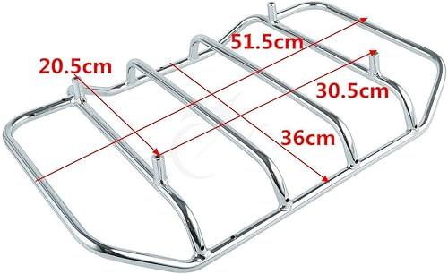 Miniatura 6 de King Trunk WBackrest Pad Portaequipajes Altavoz de luz LED para Harley Touring Road Electra Glide 2014-2025