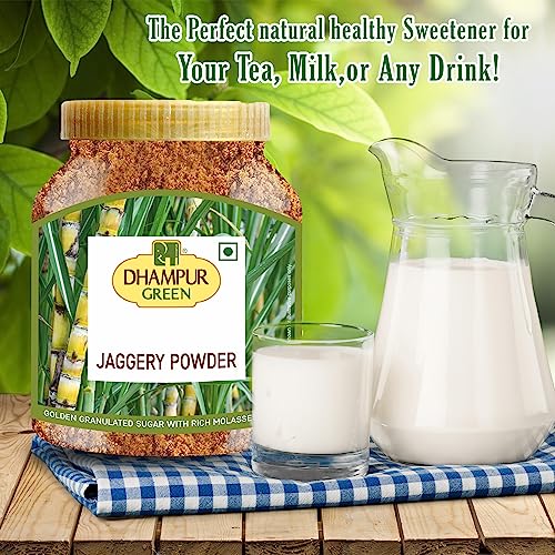 Image of Dhampure Speciality Jaggery Powder, 3.5 Kg (5 X 700G) | Desi Shakkar | Source Of Minerals | Healthier Substitute For White Sugar | Free From Chemical Fertilizers, Sulphur, Preservatives, Pesticides | Jaggery Powder For Tea, Coffee, Milk | Hand Crushed Jaggery | Crushed Granular