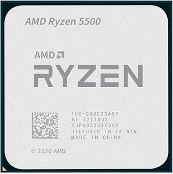 CPU A R5 5500 R 5 5500 3.6 GHz 6-Core 12-Thread CPU Processor 7NM L3=16M 100-000000457 Socket AM4 N But Without Cooler