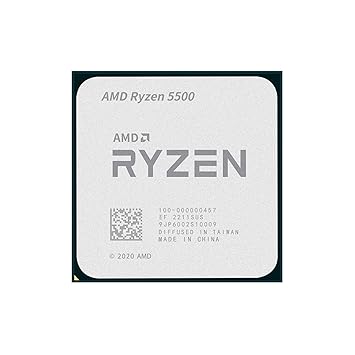 A R5 5500 R 5 5500 3.6 GHz 6-Core 12-Thread CPU Processor 7NM L3=16M 100-000000457 Socket AM4 New But Without Cooler