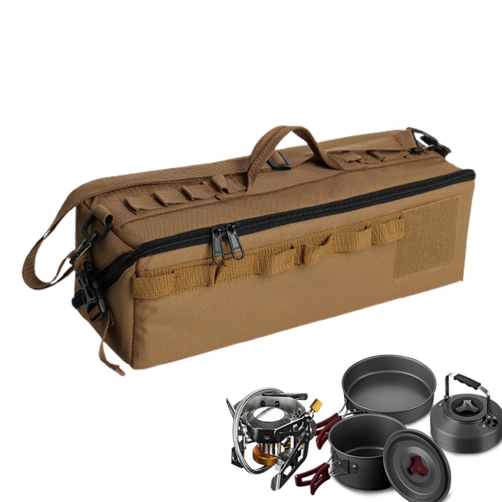 Organizer multifunzionale per il bagagliaio, borsa da campeggio | borsa organizer per picnic, borsa da viaggio, organizer per attrezzi all'aperto, grande borsa impermeabile per attività