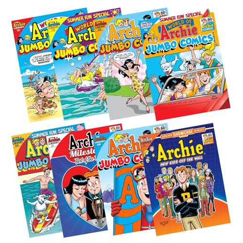 World of Archie Comics Digest Value Gift Pack (paquete de 8) con Archie Andrews y Jughead Jones
