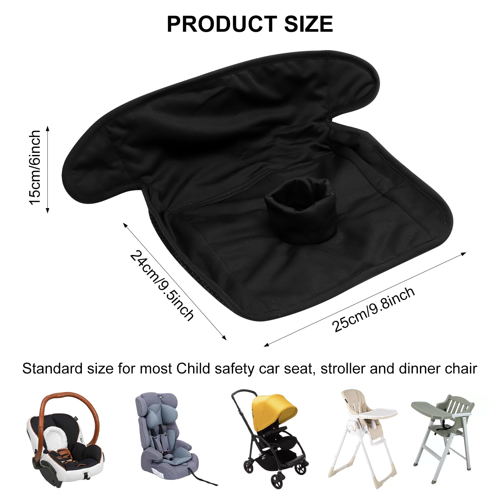 VOSSOT Protector de Asiento de Coche para Bebé Protector Silla Coche Impermeable Universal para Bebé Cojín Orina Aislada Silla de Auto Cochecito para Paseo Carrito Almohadilla Absorbente