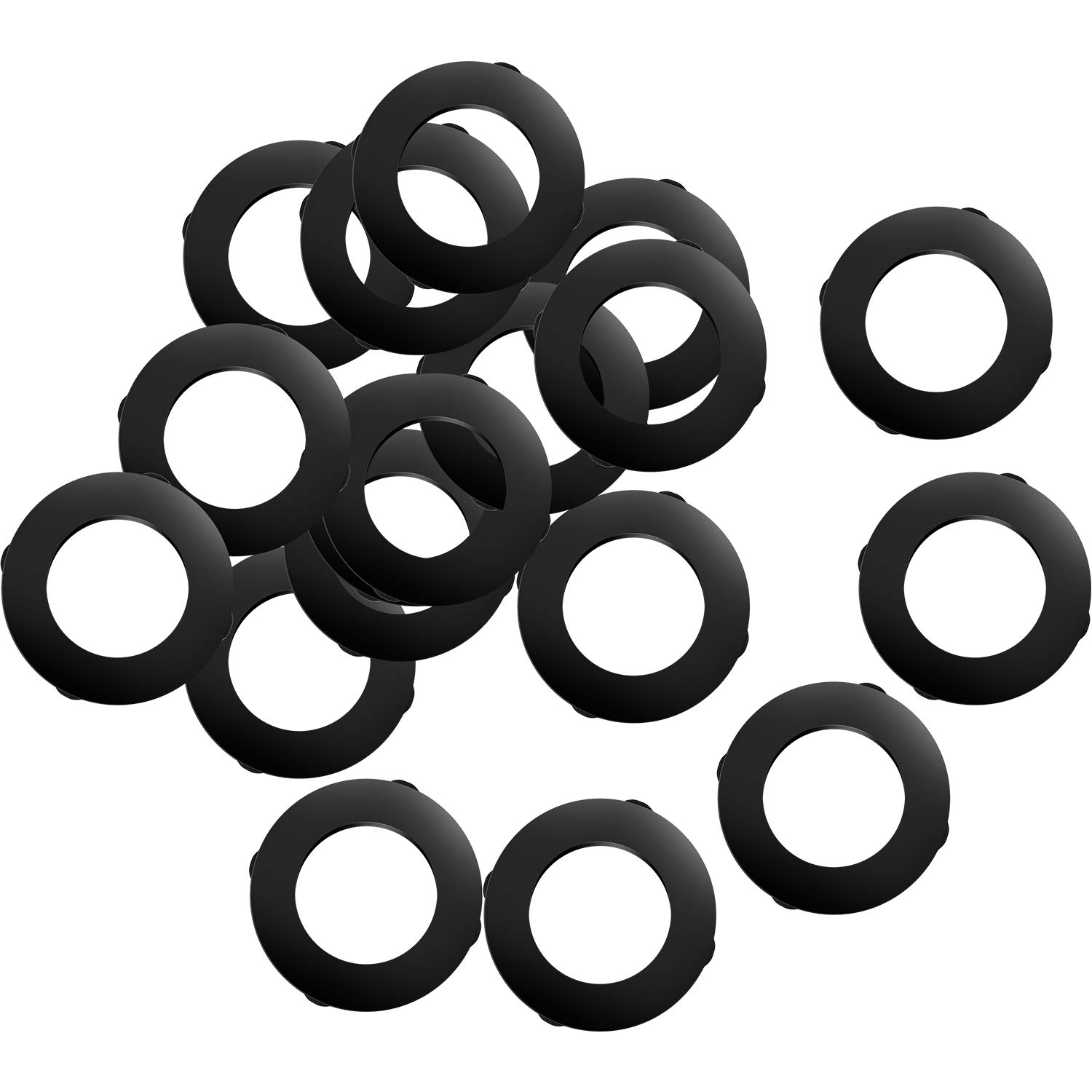 Mudder 20 Pack Shower Head Washers Rubber Washers Seals, Self Locking Tabs Keep Washer Firmly Set Inside Fittings for 1/2 Inch Shower Garden Hose Heads