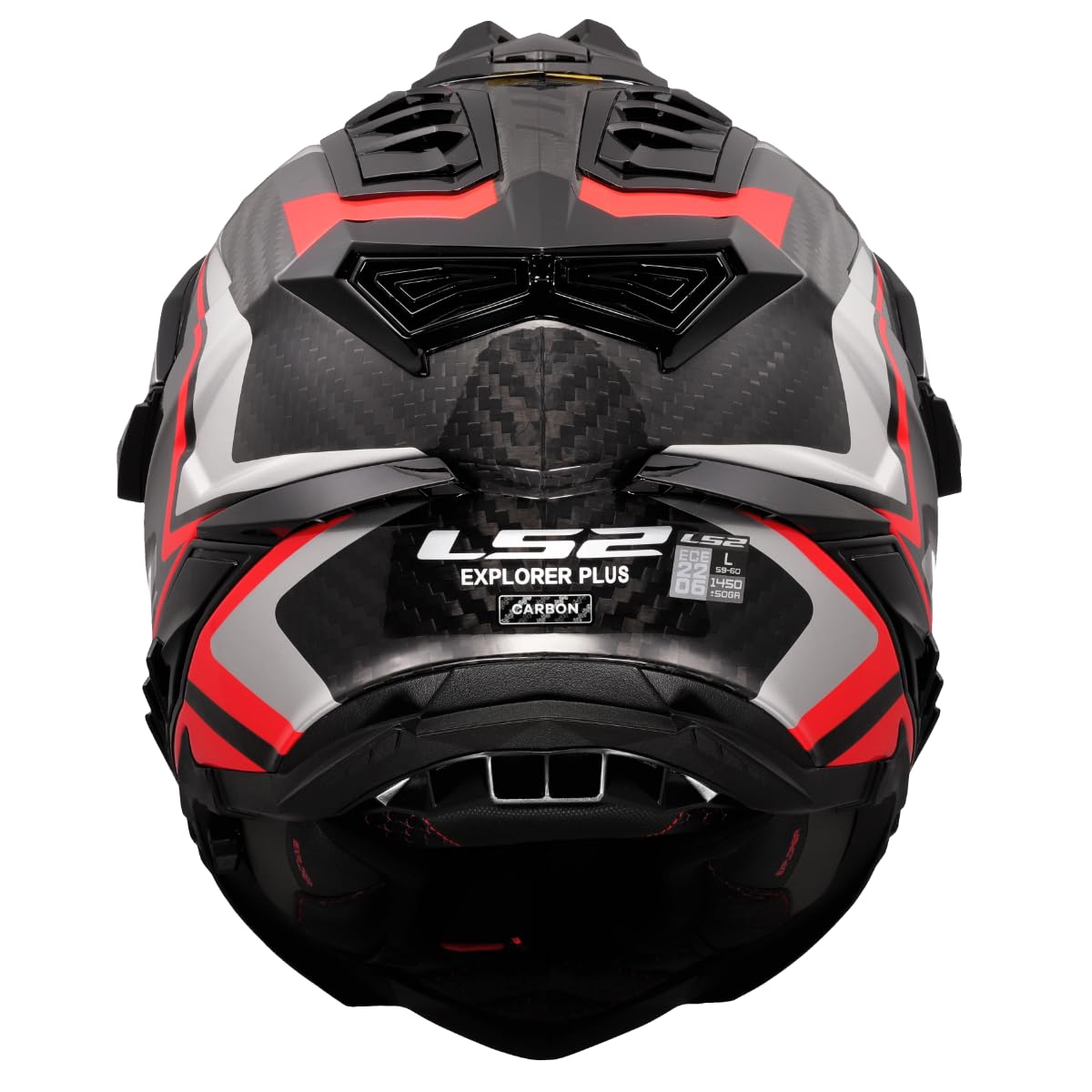 LS2, Casco Moto Cross EXPLORER CARBON FRONTIER II Gloss Red