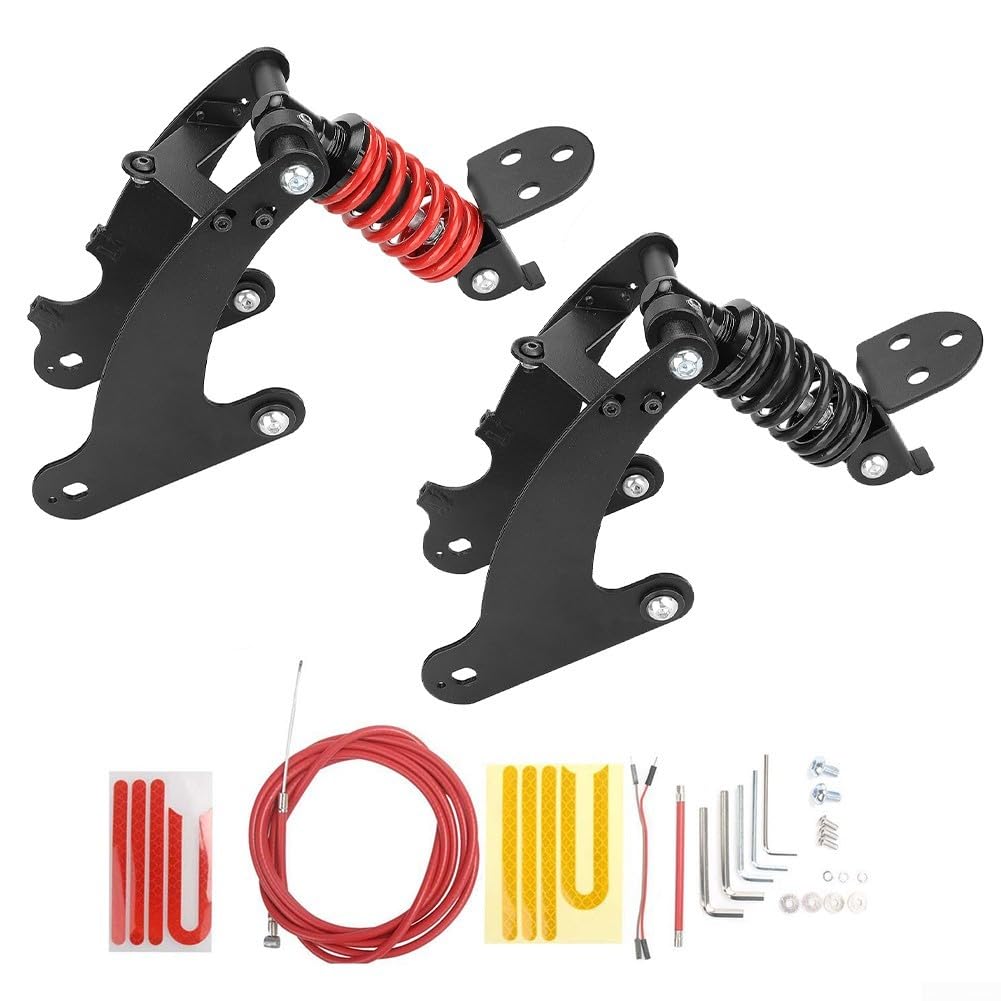 Ammortizzatore a sospensione posteriore per scooter elettrico Xiaomi M365 1S PRO1 PRO2, kit di aggiornamento dell'ammortizzazione, costruzione in acciaio (nero per Pro/Pro2)