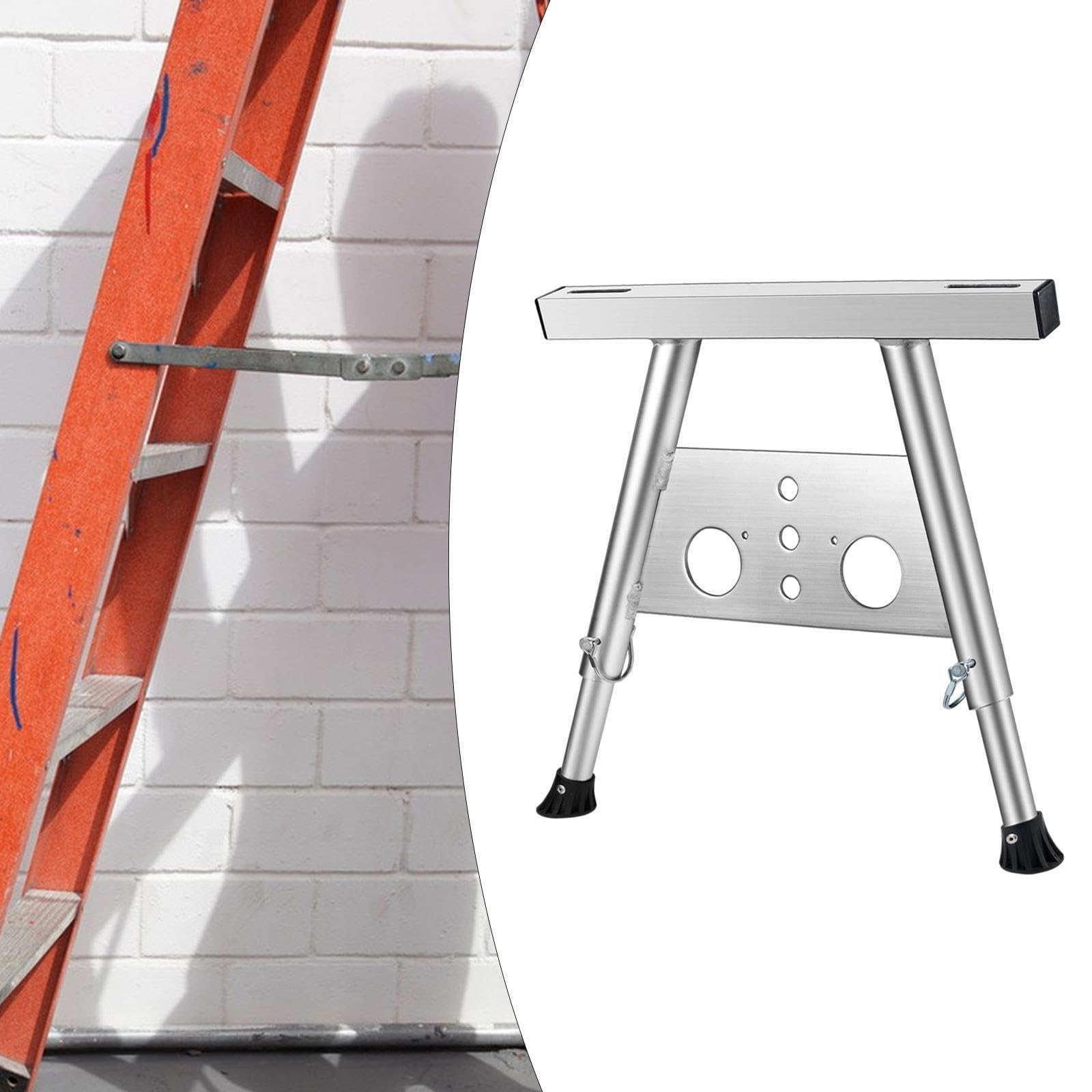 Estabilizador de Escalera para Techo, Soporte para Escalera, fácil instalación, Patas de Goma duraderas, Mayor Seguridad para la Limpieza del hogar, Almohadilla