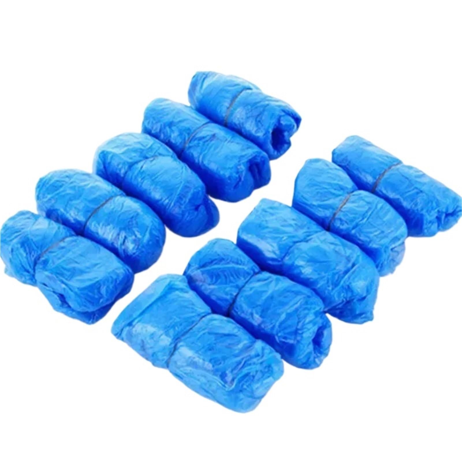 WEOKDFHA Shoe Covers 100 PCS Plastic Shoe Covers Cleaning Overshoes Waterproof Outdoor Rainy Day Carpet Cover