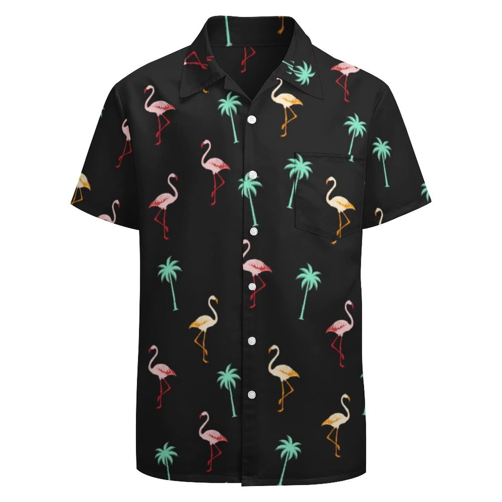 TNHUShirt for Mens, Button Down Shirts Short Sleeves Party Shirts Printed Hawaiian Shirts