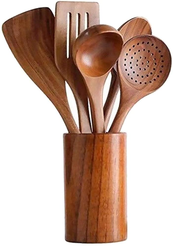 木製 調理用臼 Amazon | キッチン木製食器、 台所用品セット、非毒性 耐熱 調理