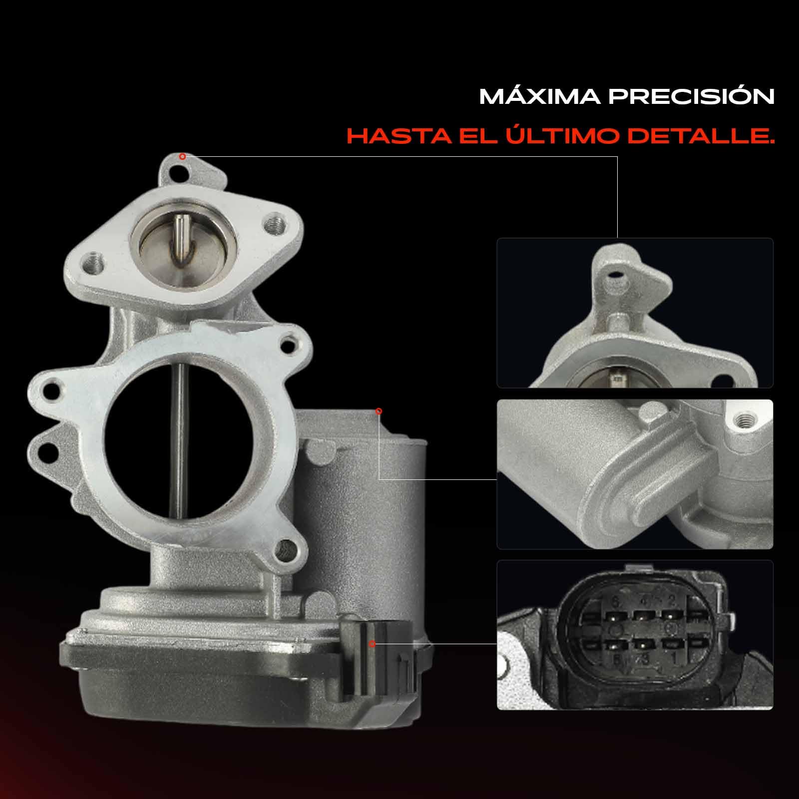 Frankberg Válvula EGR de recirculación de gases de escape 03G131501J | Compatible con: A4 8EC, A6 4F2, A6 Avant 4F5, A4 Avant 8ED