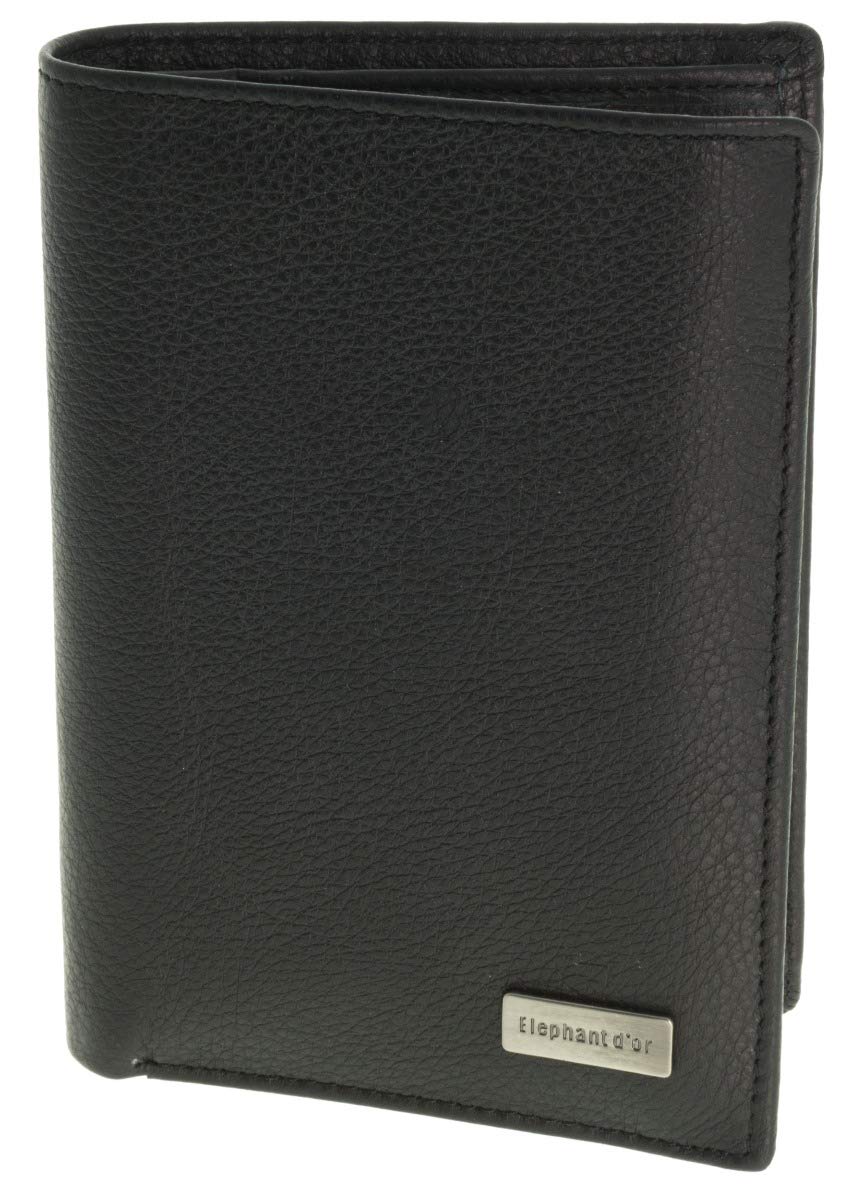 Porte-cartes En Cuir Vachette Elephant D'Or - Noir - Pour Homme - Très Bon état