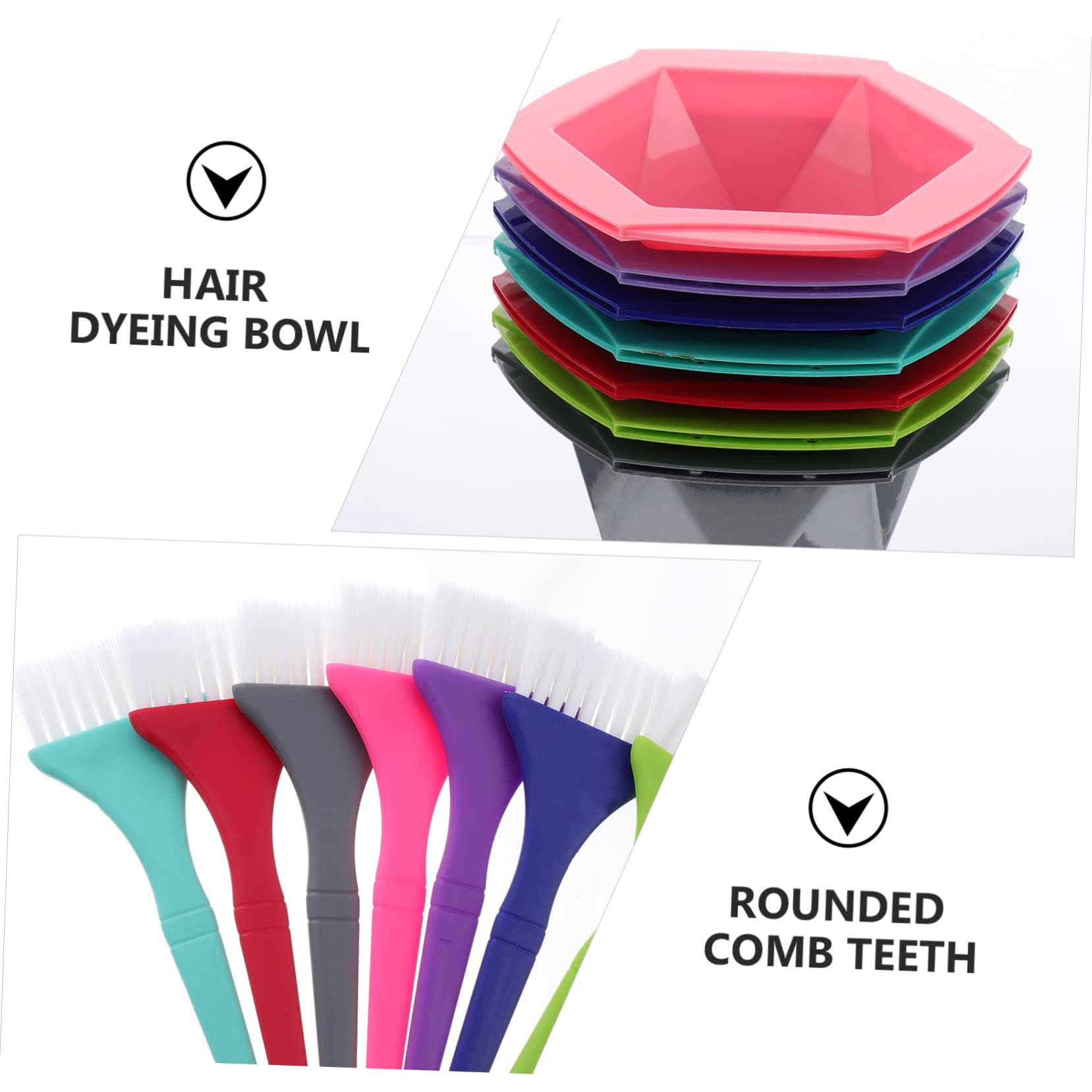 FRCOLOR 7sätze Teiliges Haarfärbeset Mit Schalen Und Pinsel Für Haarfarbe Toner Und Gesichtsmasken Hitzebeständig Und Wiederverwendbar