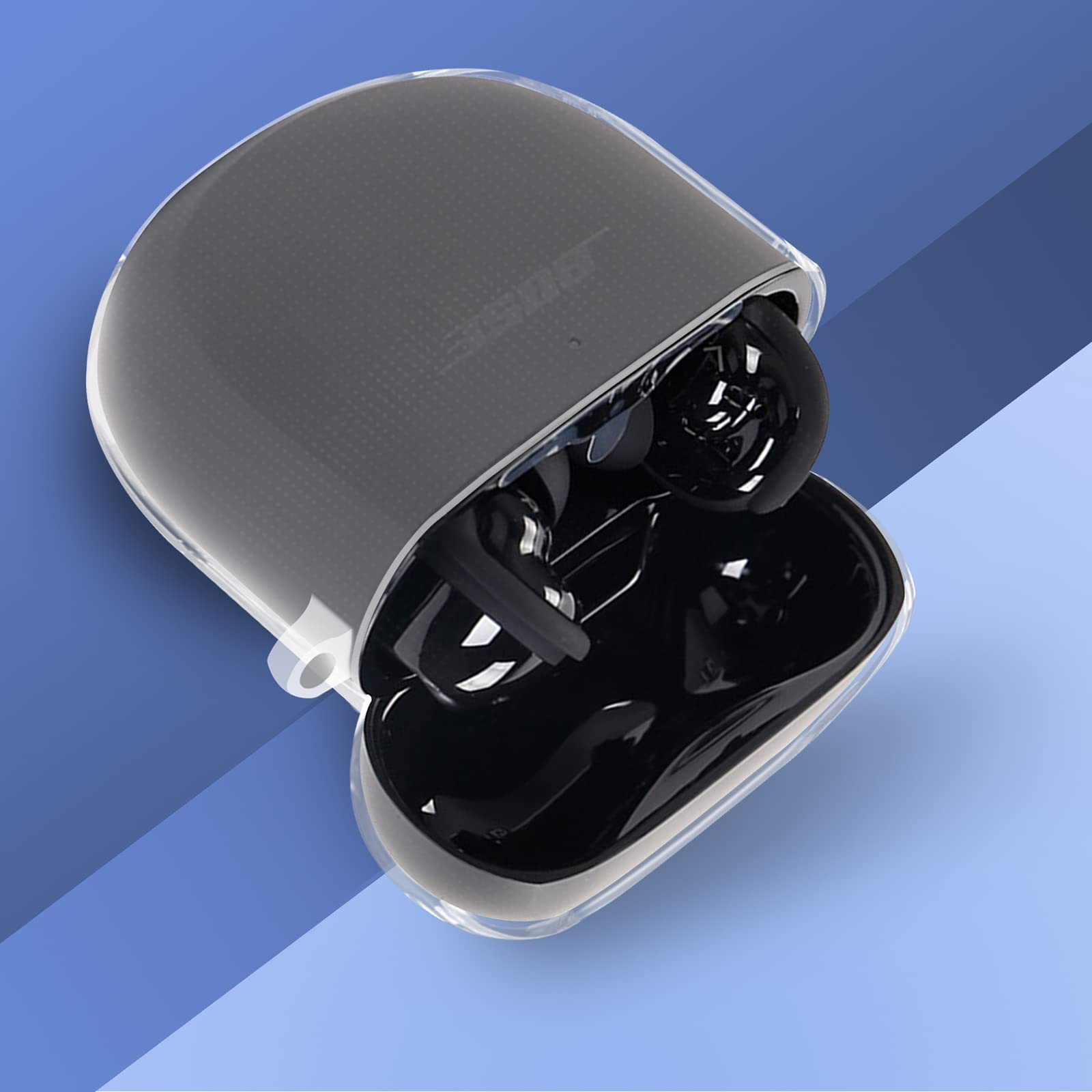 GIOPUEY Przezroczyste etui kompatybilne ze słuchawkami Bose QuietComfort Ultra Earbuds, ultracienka miękka osłona, dopasowany krój, ochrona przed upadkiem, nie brudzi się łatwo - przezroczyste