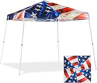 Vista 54 de EAGLE PEAK Tienda de campaña desplegable de patas inclinadas de 10 x 10 pies, fácil instalación para una persona, toldo de playa al aire libre