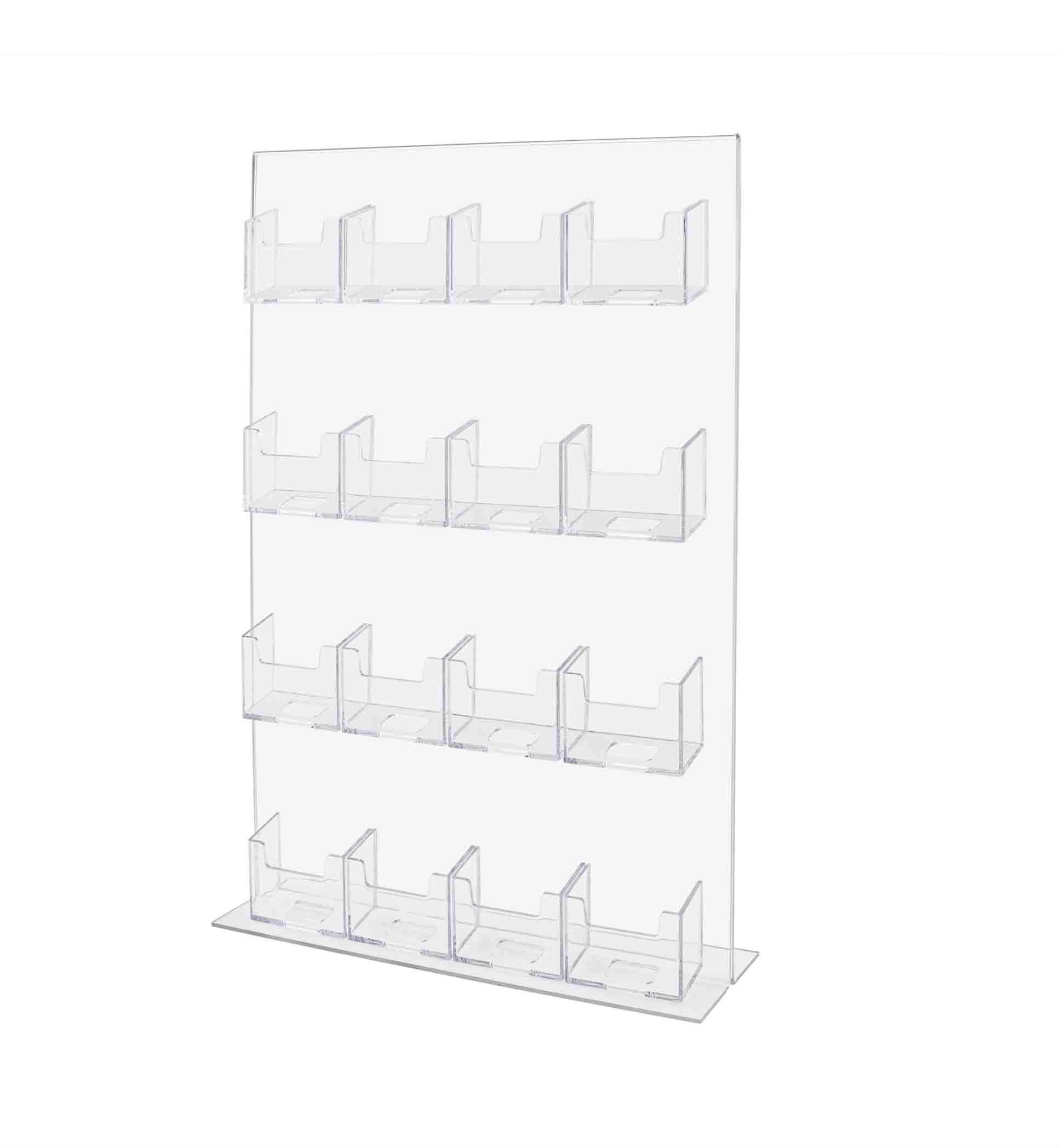 Amazon.com: Marketing Holders 17”H Sign Display with Attached Vertical  Business Card Holder 16 Pocket Double Sided Multi Slot Poster Organizer  Countertop Bottom Load : Office Products