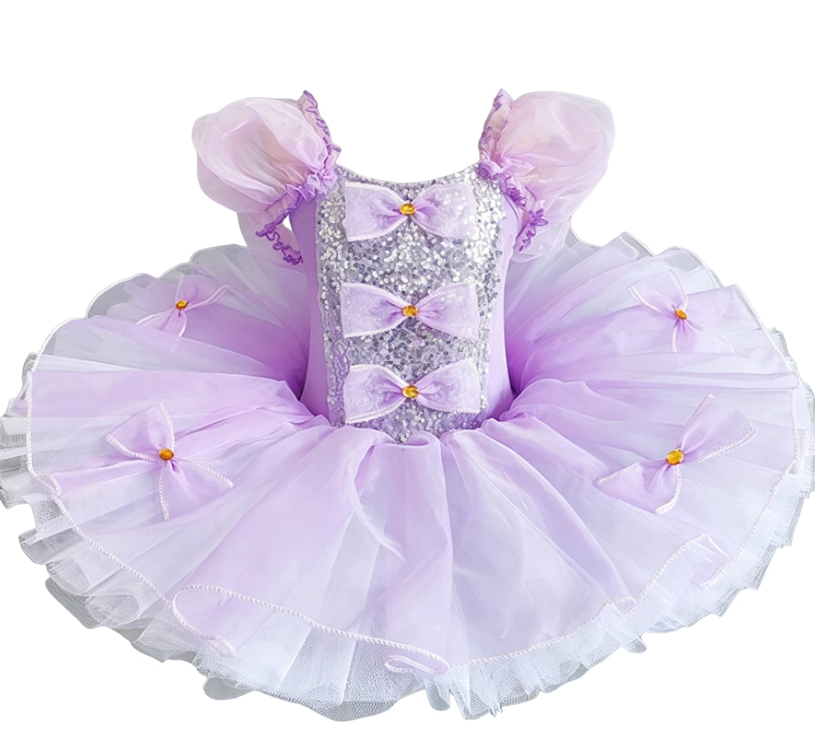 Costumi da palcoscenico per Bambine Body tutù Concorso per Bambini Vestito da Balletto tutù Abbigliamento da Ballo, Gonna da Festa
