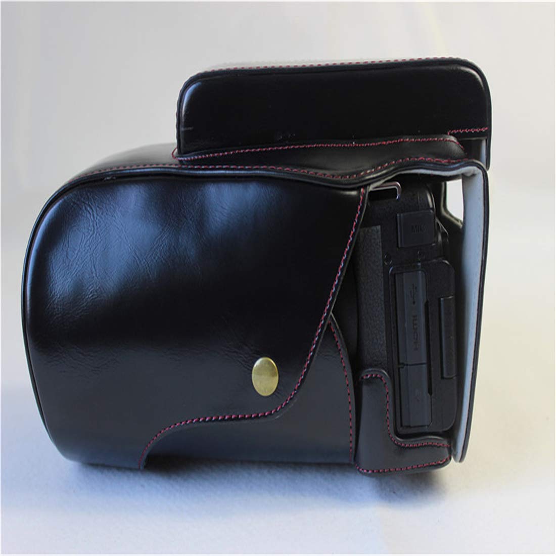 Classica borsa da fotocamera in pelle PU vintage, borsa per fotocamera per fotocamera P1000 applicarsi a uomini e donne,Marrone