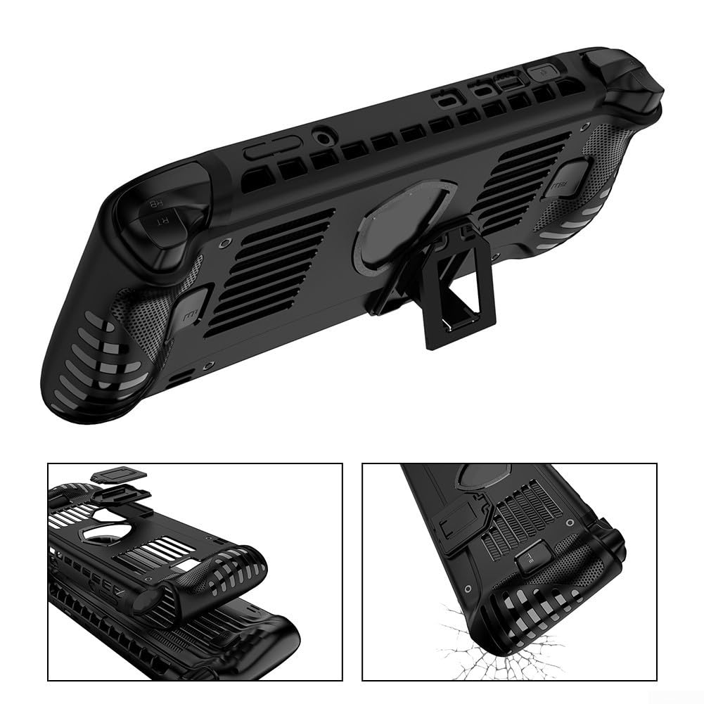 Custodia protettiva per MSI Claw A8 BZ2EM per TPU con cavalletto Custodia protettiva per MSI Claw A8 BZ2EM per TPU con cavalletto