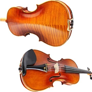 Yinfente Master 4/4 Violin Stradivari model Nice sound free case bow Flame maple Spruce wood Hand made paint