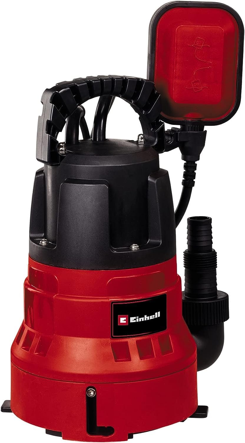 Einhell Bomba de aguas sucias GC-DP 7035 LL (700 W, aspirando en plano hasta 1 mm, caudal 16.000 l/h, 0,8 bares, profundidad de inmersión 7 m, ajustable para aguas sucias y claras)