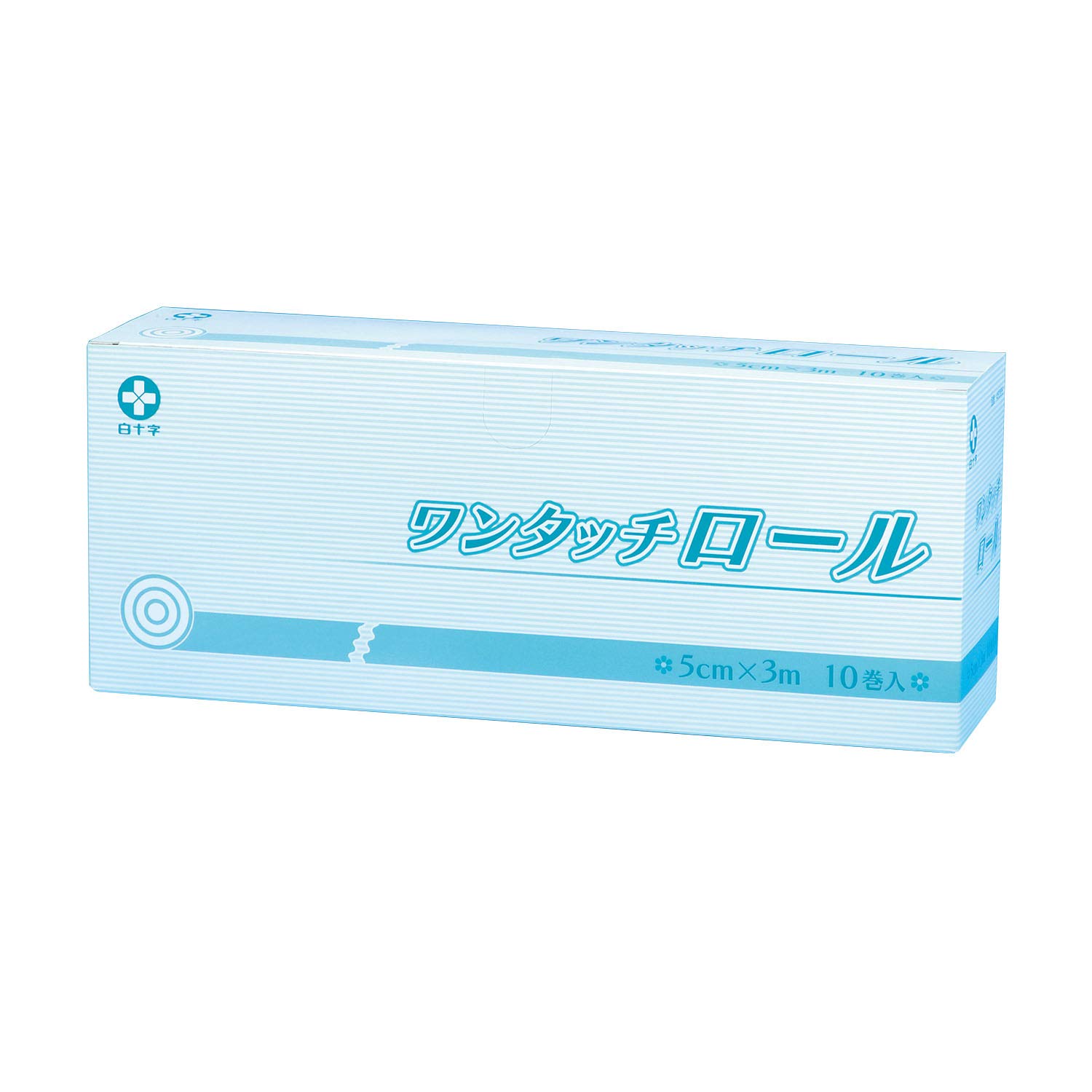 Amazon | 白十字 ワンタッチロール 5cm×3m (10巻入) 自着生包帯 手で