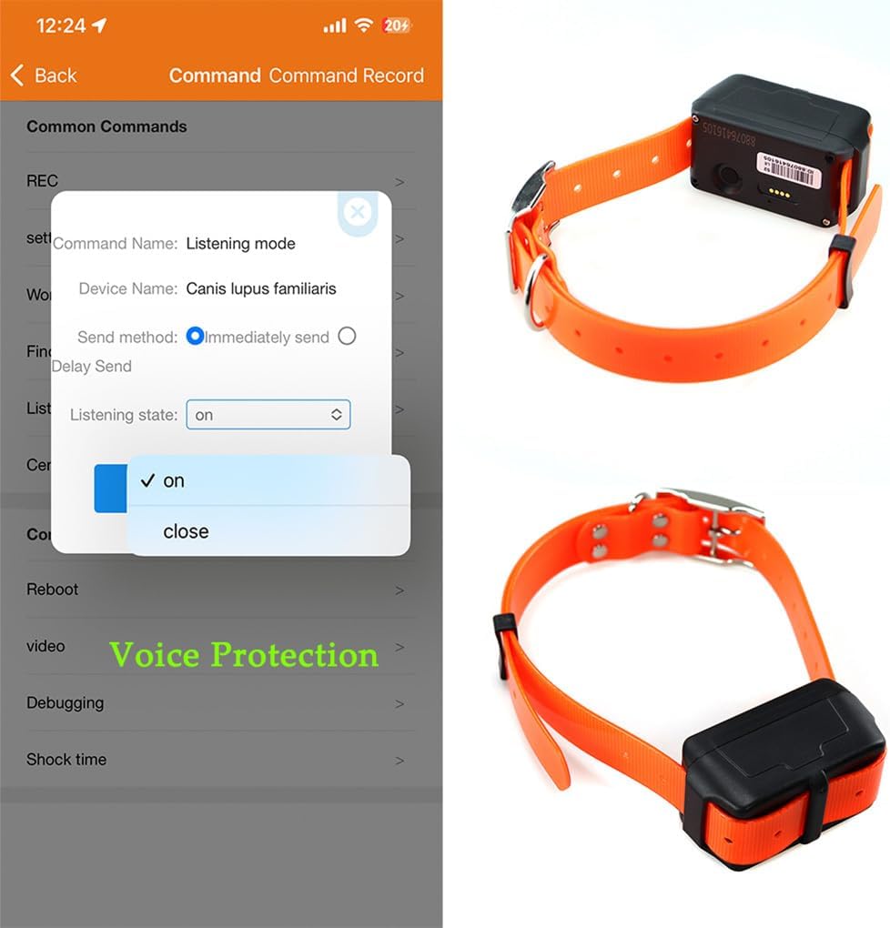 4GリアルタイムペットGPSトラッカー 4GリアルタイムペットGPS犬ネックカラーセキュリティジオフェンス屋外