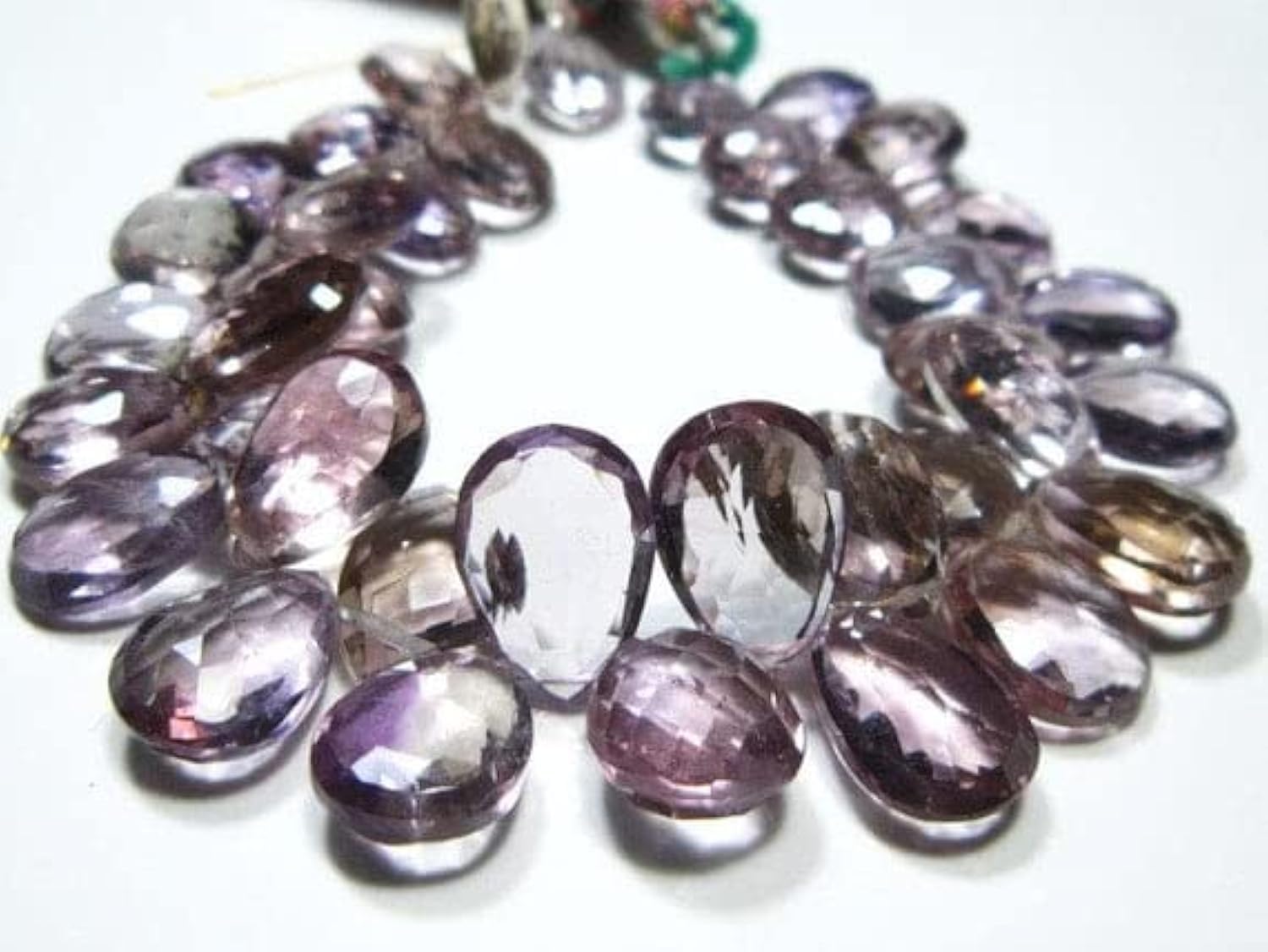Ametrine briolettes poire AAA pour bijoux d'exception de création artisanale