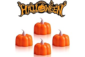 24PCS Halloween Pumpkin Tea Lights: Eerie Ambiance for Your Autumn Festivities