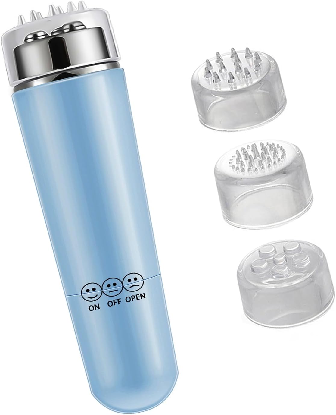 Mini Massager – Travel Massager Tool for Face, Neck, Leg, Back (Blue)